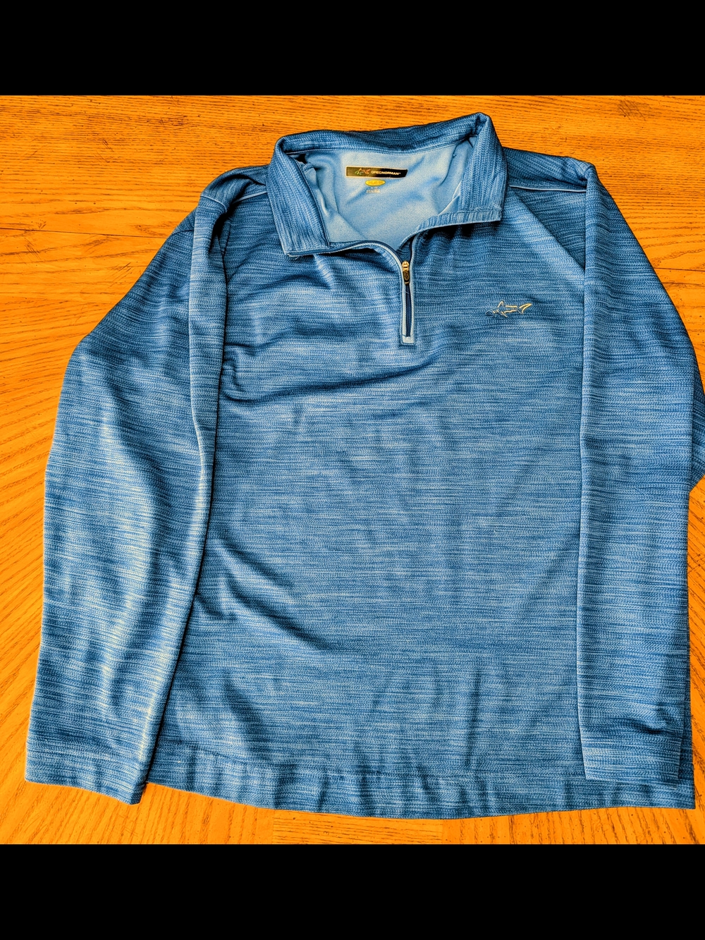 Greg Norman Collection Blue Quarter-Zip Performance Pullover
